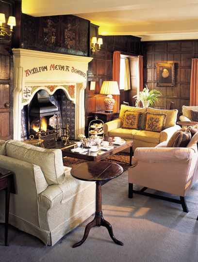 Historic drawing room at Bodysgallen Hall Historic drawing room at Bodysgallen Hall