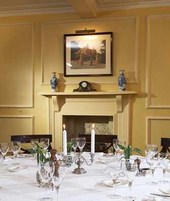 Private dining in the South Dining Room at Bodysgallen Hall Private dining in the South Dining Room at Bodysgallen Hall