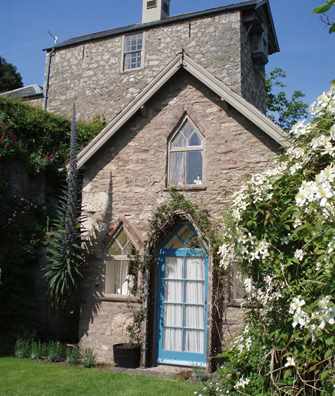 Gingerbread Cottage garden entrance at Bodysgallen Hall