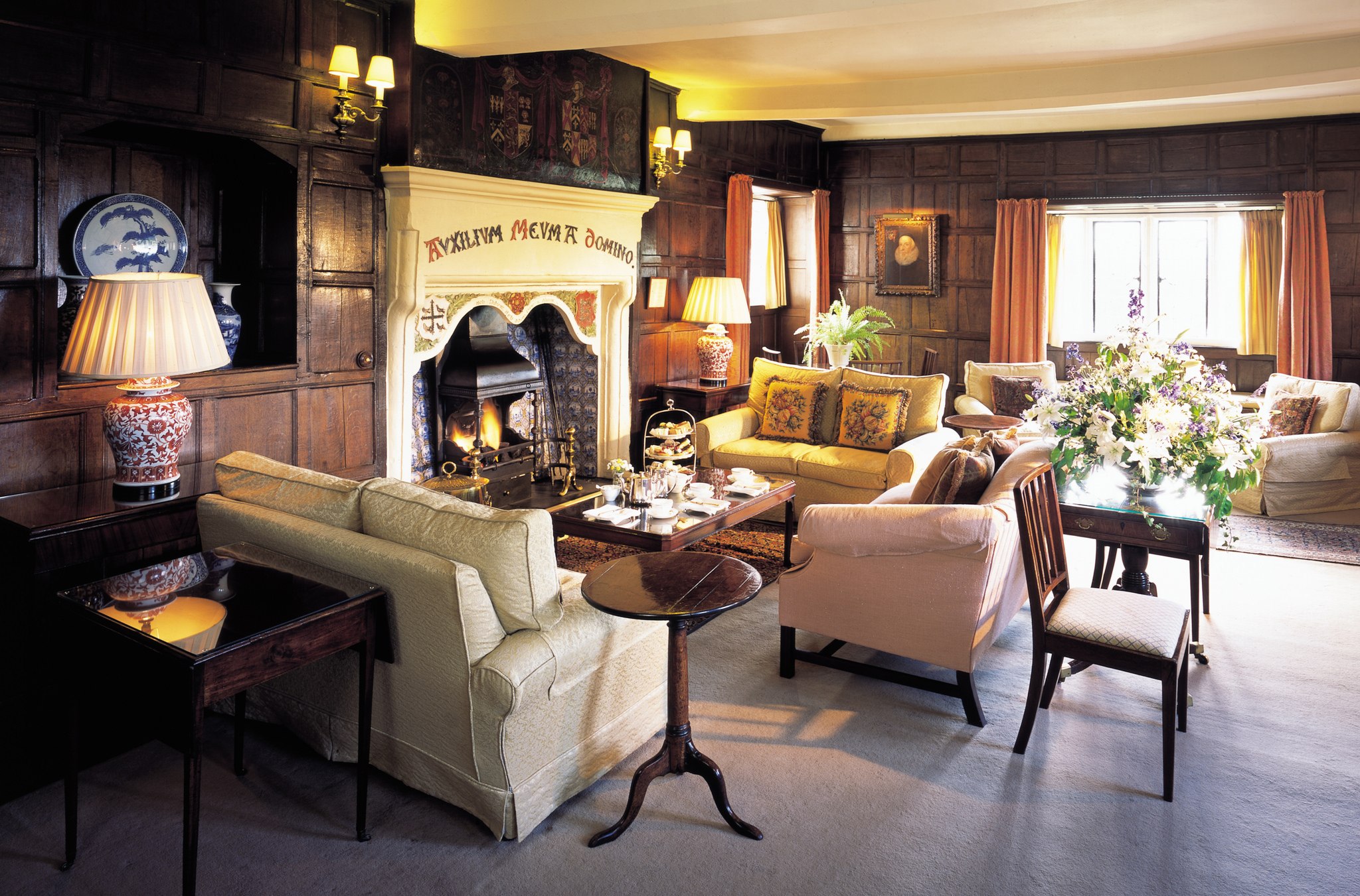 Historic drawing room at Bodysgallen Hall