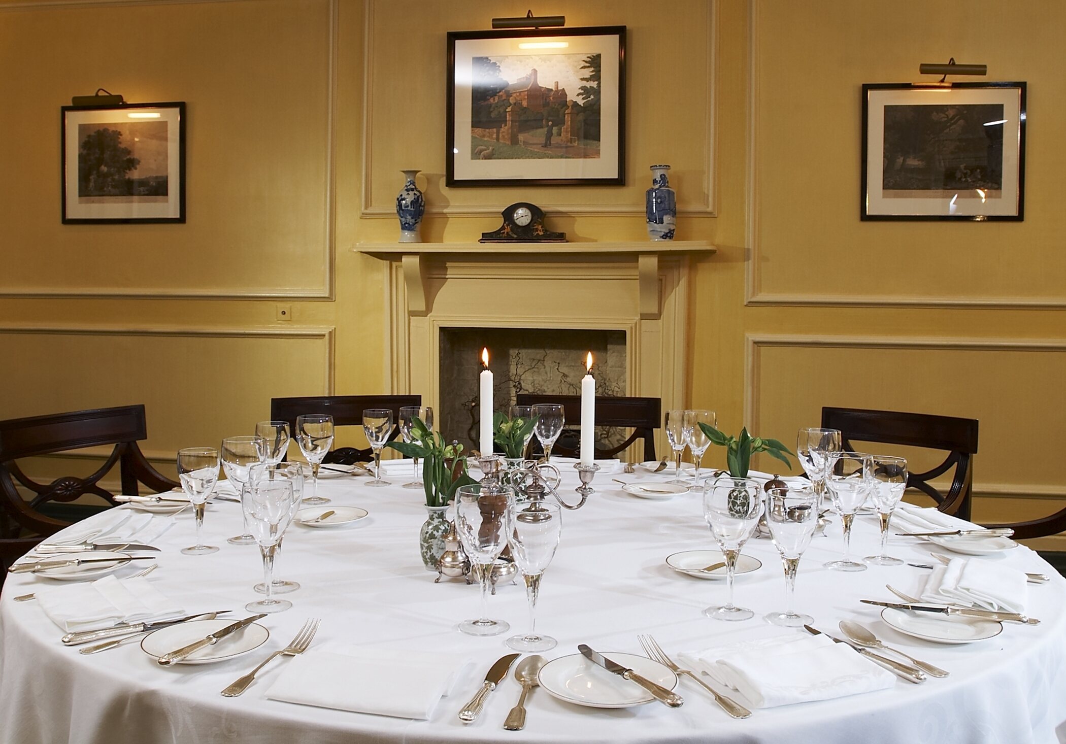 Private dining in South Dining Room at Bodysgallen Hall
