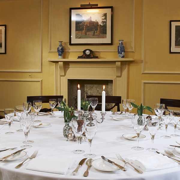 Private dining in South Dining Room at Bodysgallen Hall