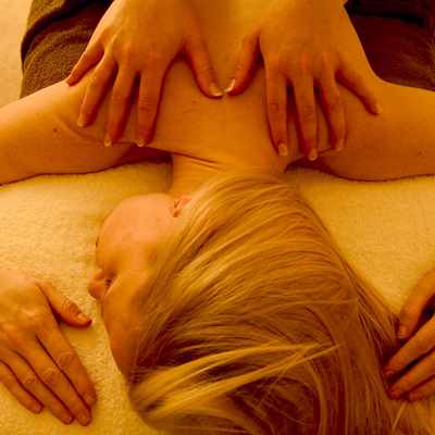 Back massage at Bodysgallen Spa Back massage at Bodysgallen Spa