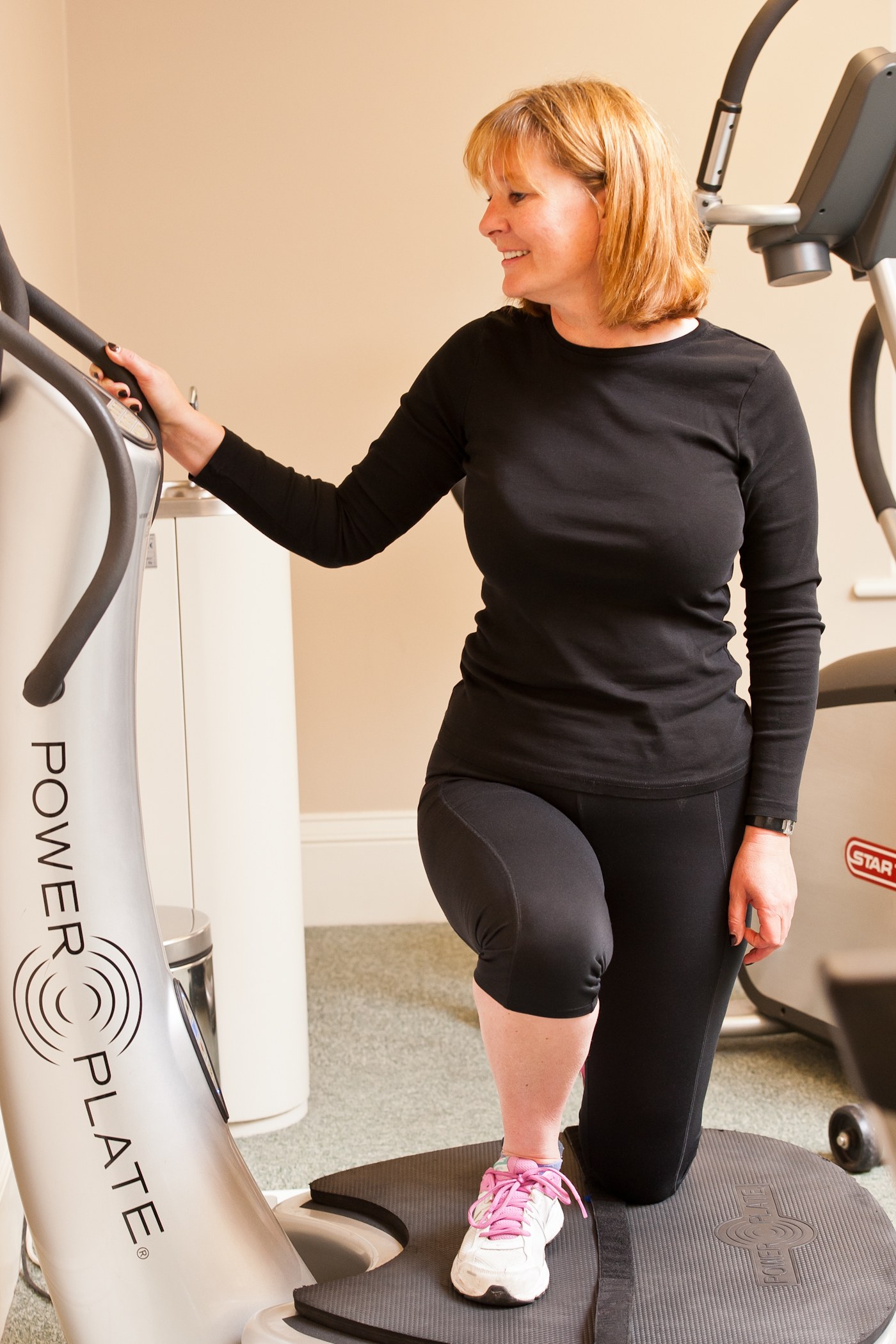 Guest on Power Plate at Bodysgallen Spa