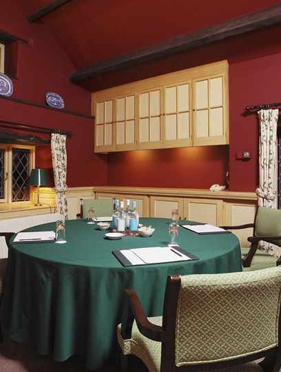 Tack Room meeting set up at Bodysgallen Hall Tack Room meeting set up at Bodysgallen Hall