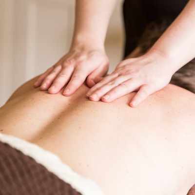 Back massage at Hartwell Spa