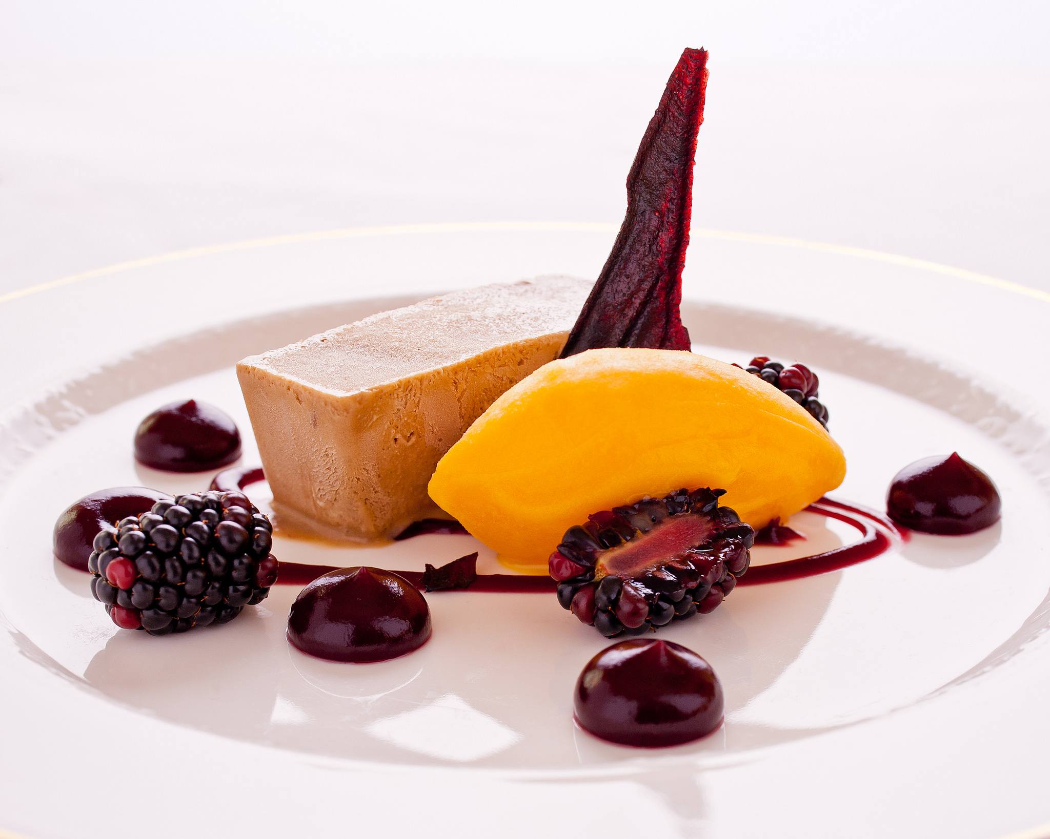 Dessert food shot at Bodysgallen Hall