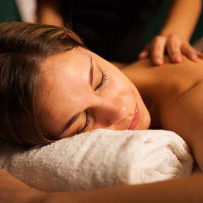 Female back massage Female back massage