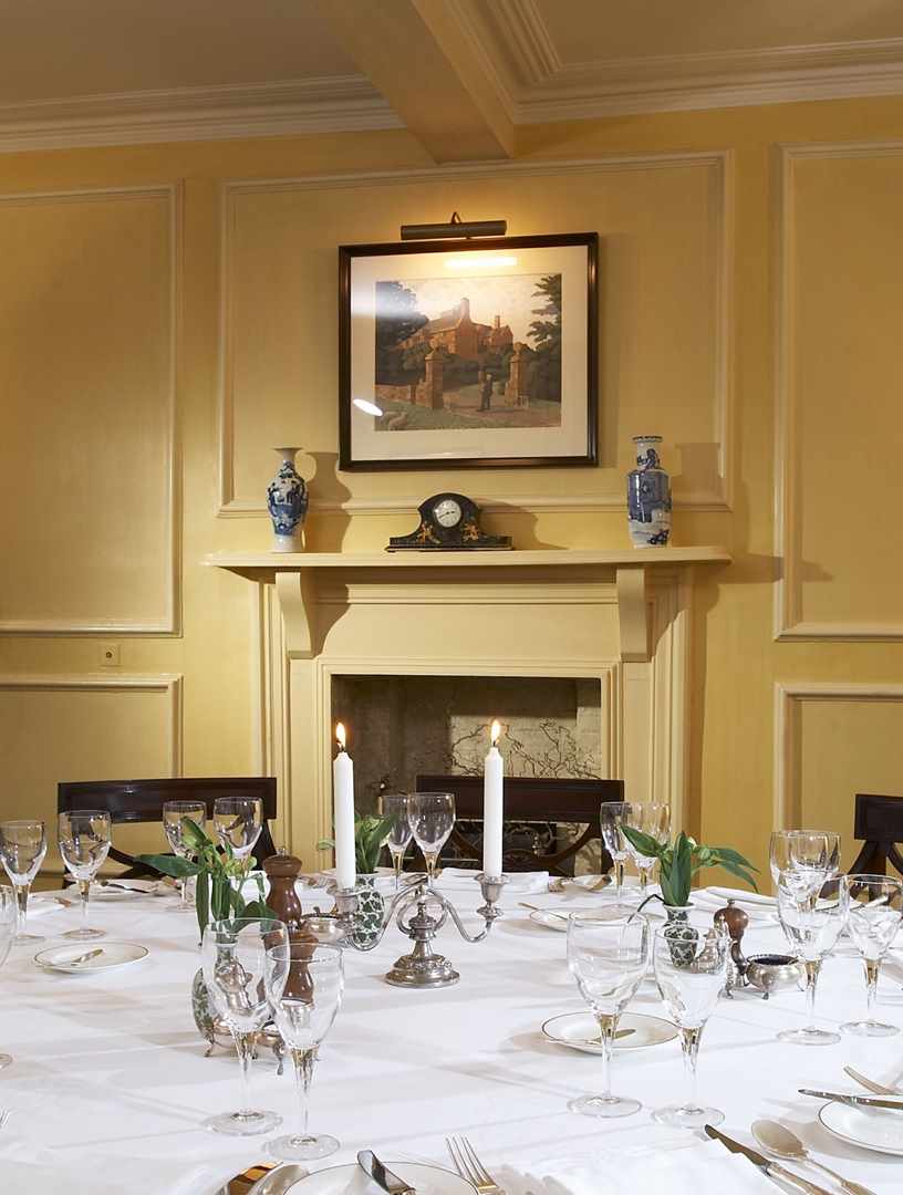 Private dining in the South Dining Room at Bodysgallen Hall Private dining in the South Dining Room at Bodysgallen Hall