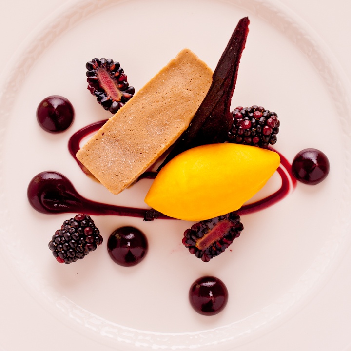 Dessert food dish at Bodysgallen Hall