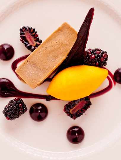 Dessert food dish at Bodysgallen Hall Dessert food dish at Bodysgallen Hall