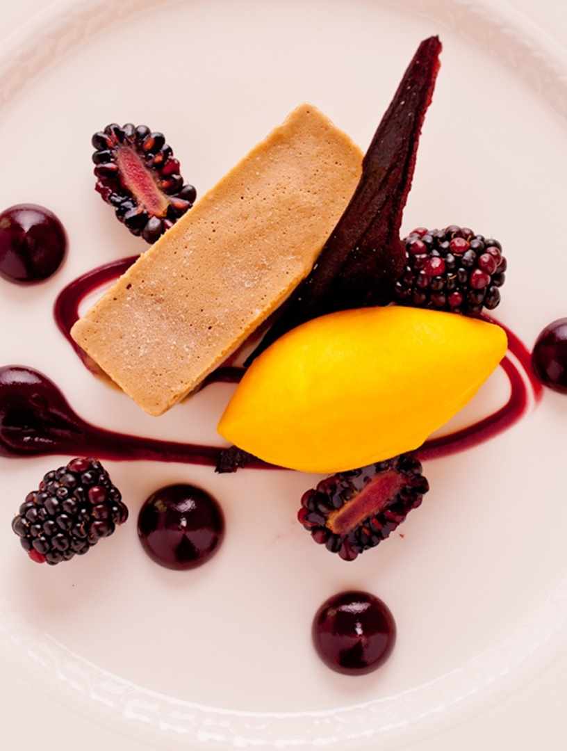 Dessert food dish at Bodysgallen Hall Dessert food dish at Bodysgallen Hall