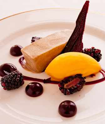 Dessert dish at Bodysgallen Hall Dessert dish at Bodysgallen Hall