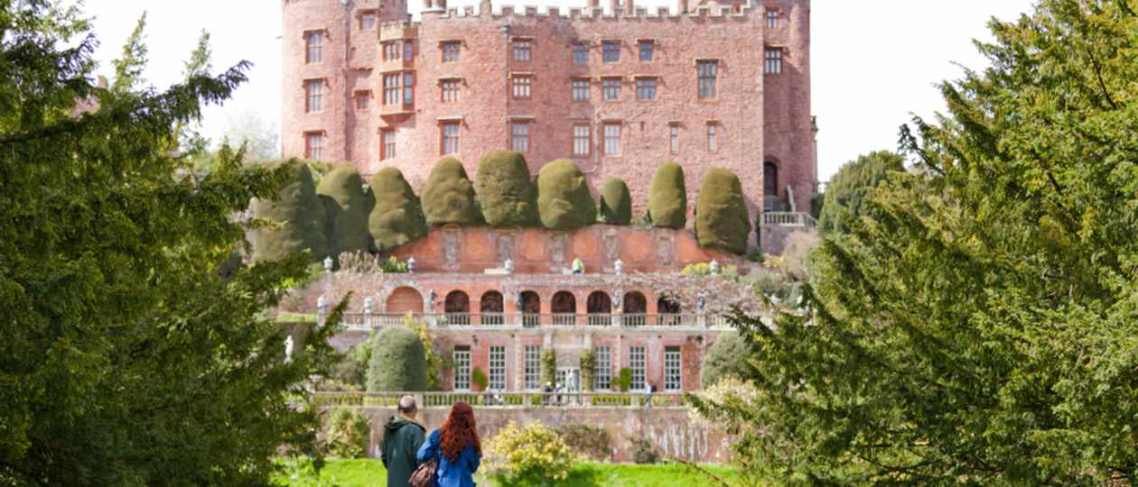 National Trust Powys Castle in mid Wales 