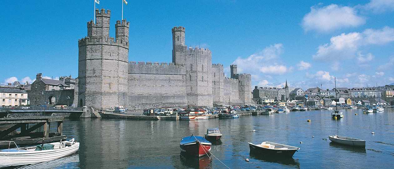 Caernarfon Castle in North Wales