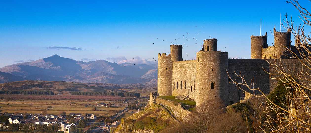 Harlech Castle in North Wales