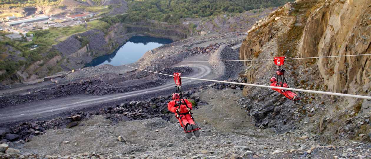 Velocity Zip World in Snowdonia, North Wales