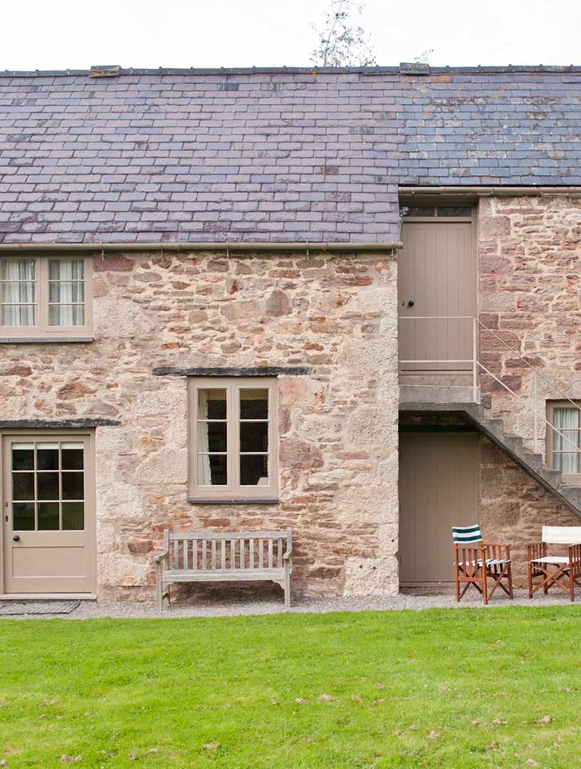 Exterior view of The Smithy and Bank Prospect cottages at Bodysgallen Hall Exterior view of The Smithy and Bank Prospect cottages at Bodysgallen Hall