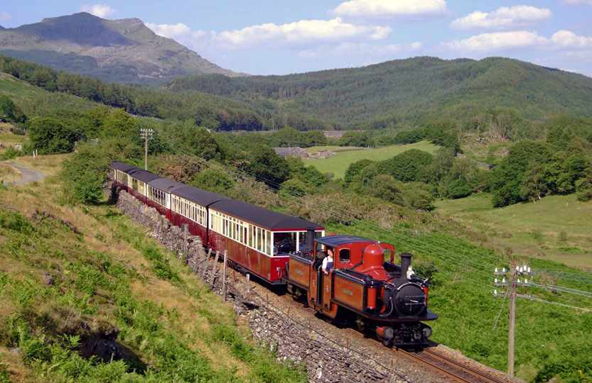Ffestiniog Welsh Highland railway in Snowdonia
