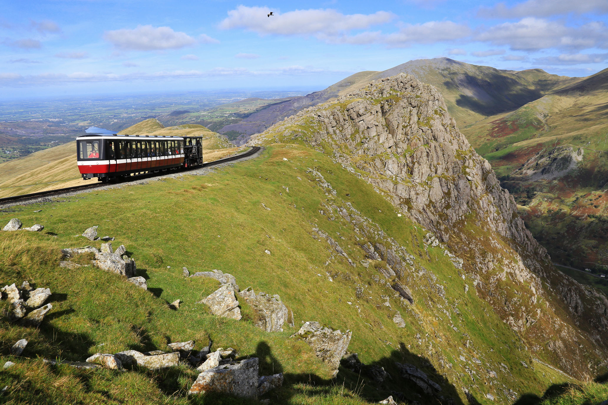 Snowdon mountain railway in North Wales