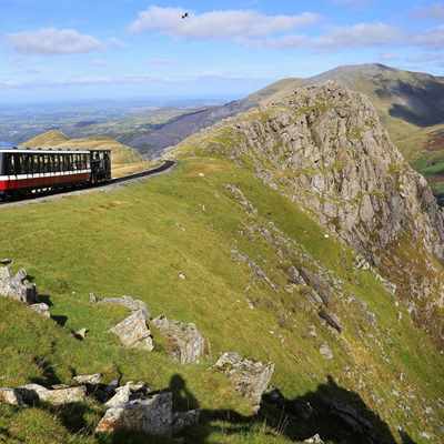 Snowdon mountain railway in North Wales