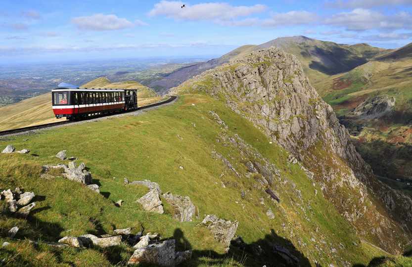 Snowdon mountain railway in North Wales Snowdon mountain railway in North Wales